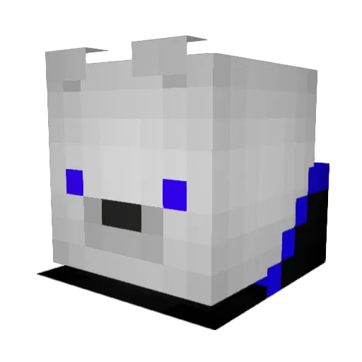 Demisterio Minecraft avatar head, 3D render