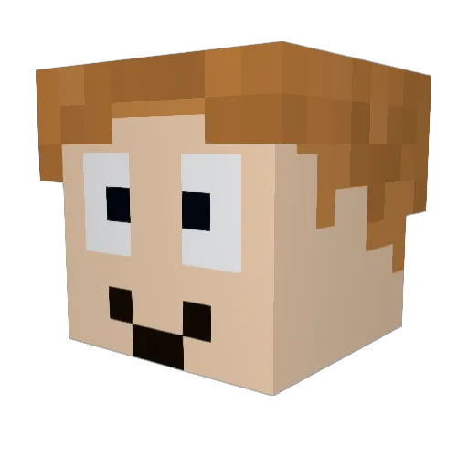 Demitrius_Rose Minecraft avatar head, 3D render