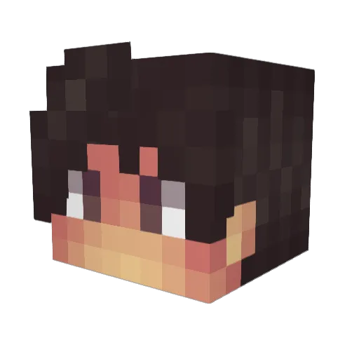 DemlyBrittan Minecraft avatar head, 3D render