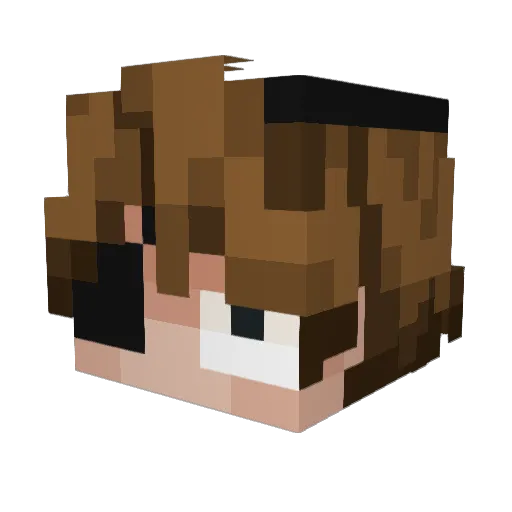 DemoBepcuia Minecraft avatar head, 3D render