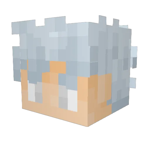 DemoGorgom Minecraft avatar head, 3D render