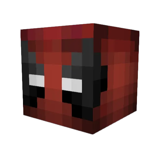 DemoWolf277k Minecraft avatar head, 3D render