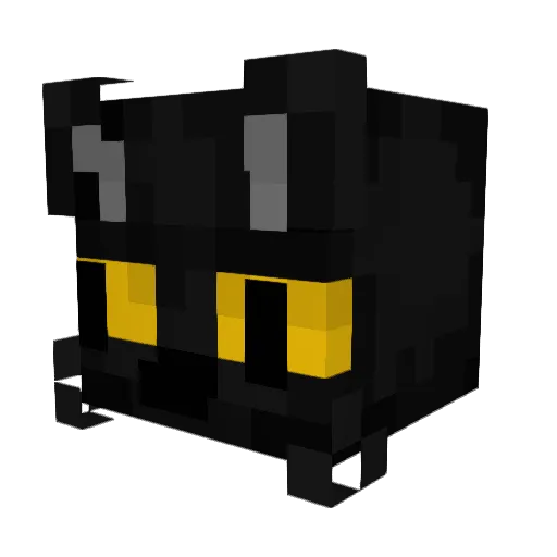 Demodit Minecraft avatar head, 3D render