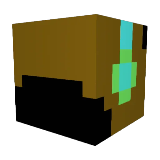 Demodod Minecraft avatar head, 3D render