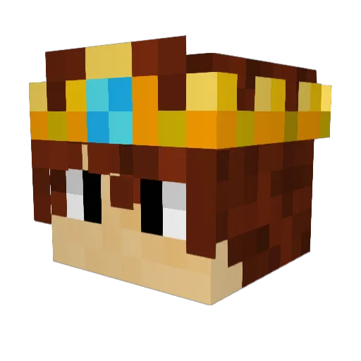 Demodragon Minecraft avatar head, 3D render