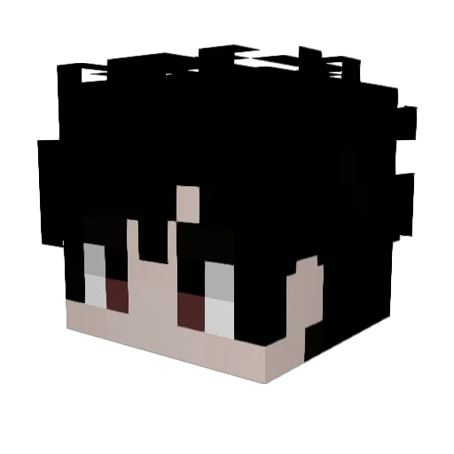 Demolicion Minecraft avatar head, 3D render