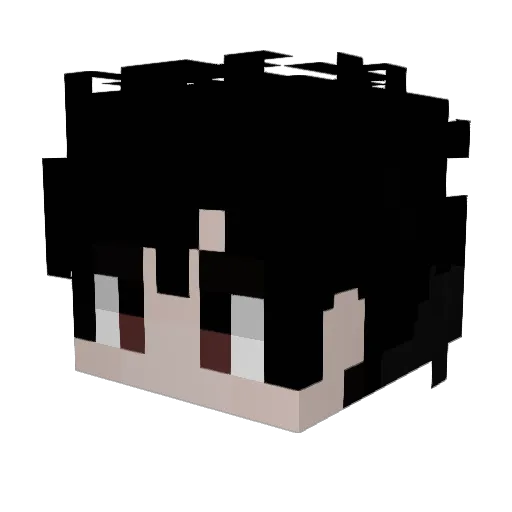 Demolicion Minecraft avatar head, 3D render