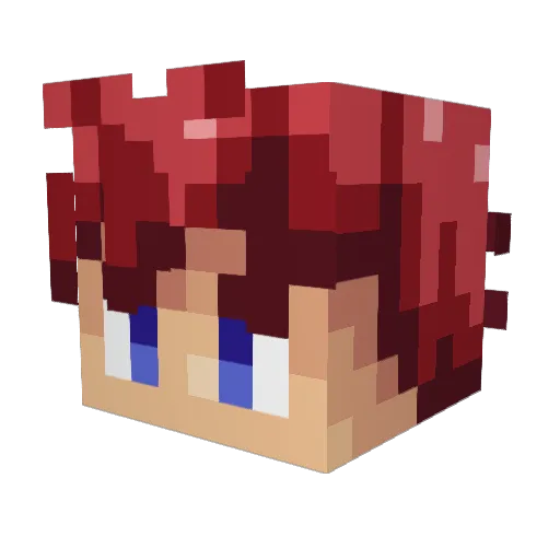 Demolisher2002 Minecraft avatar head, 3D render