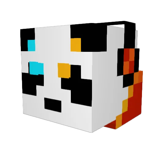 DemolisherGaming Minecraft avatar head, 3D render
