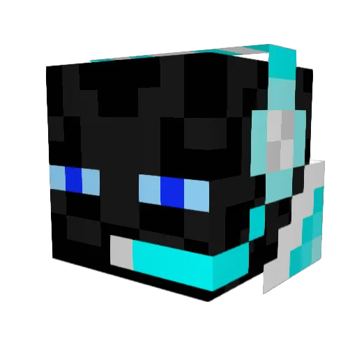 DemolisherXD Minecraft avatar head, 3D render