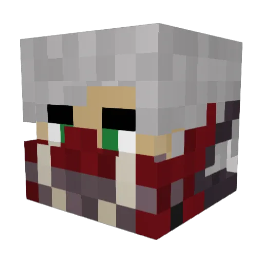 Demolitiondrill Minecraft avatar head, 3D render