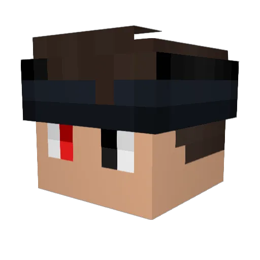 Demolitionist1 Minecraft avatar head, 3D render