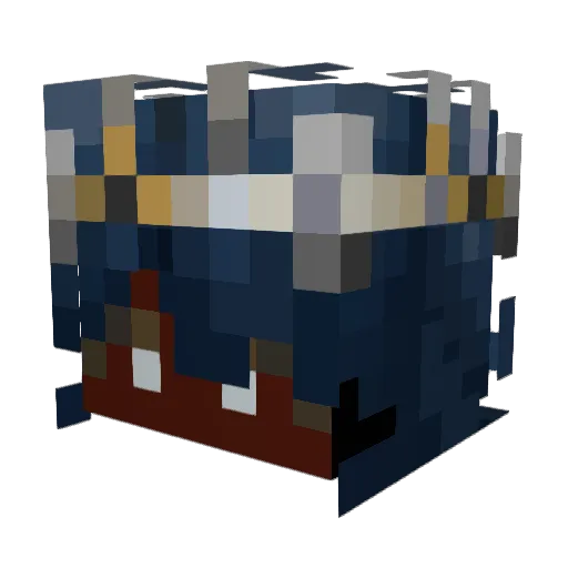 Demon4200 Minecraft avatar head, 3D render