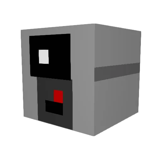 Demon4444 Minecraft avatar head, 3D render