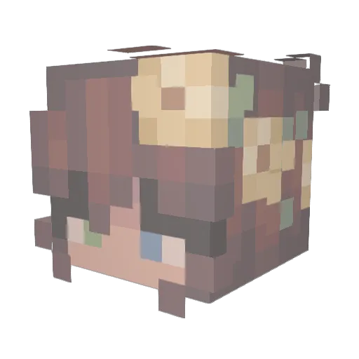 Demon7083 Minecraft avatar head, 3D render
