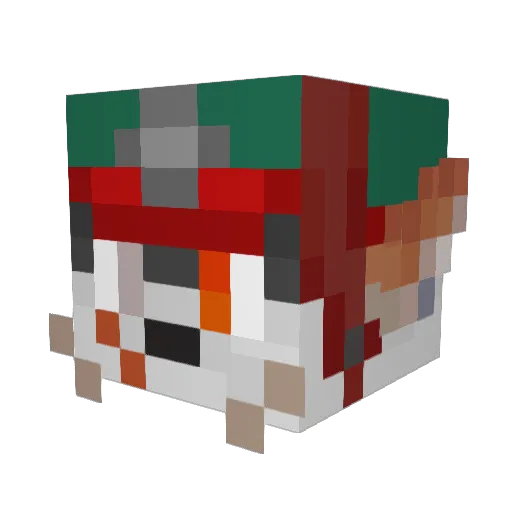 Demon7897 Minecraft avatar head, 3D render