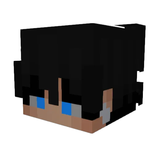 Demon9383 Minecraft avatar head, 3D render