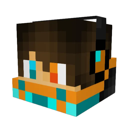DemonAlex1 Minecraft avatar head, 3D render