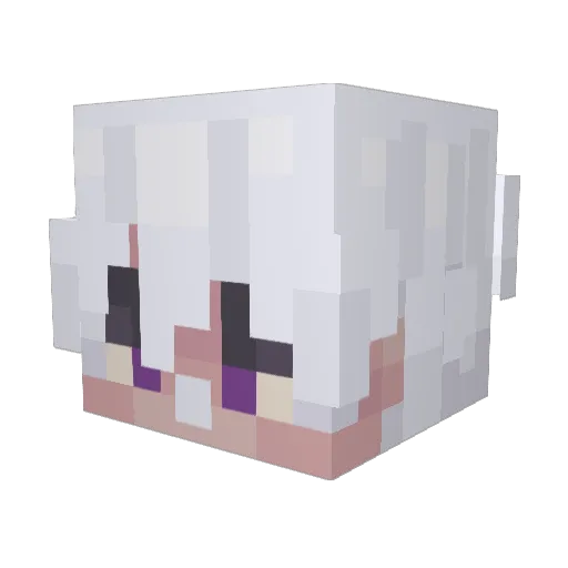 DemonCr4ft Minecraft avatar head, 3D render