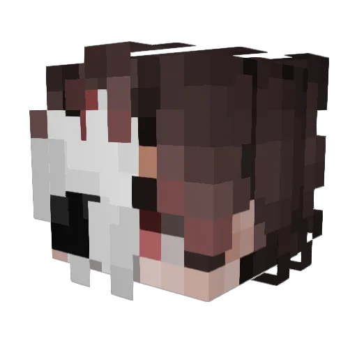 DemonDeception15 Minecraft avatar head, 3D render