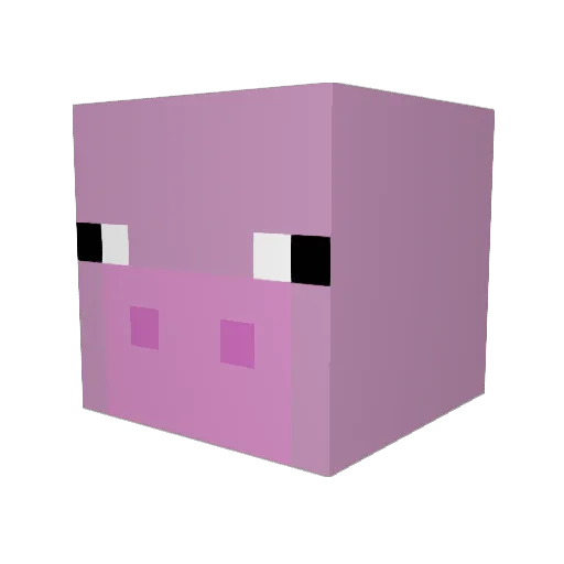 DemonDill Minecraft avatar head, 3D render