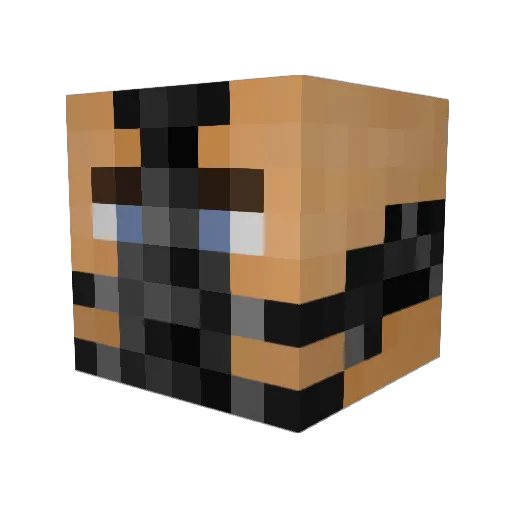 DemonDuck1 Minecraft avatar head, 3D render