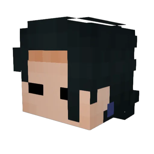 DemonEnderYT Minecraft avatar head, 3D render