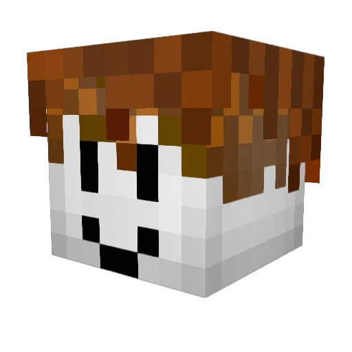 DemonFR3AK Minecraft avatar head, 3D render