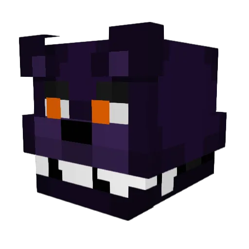 DemonFire1234 Minecraft avatar head, 3D render