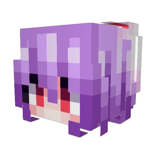 DemonFox235 Minecraft avatar head, 3D render