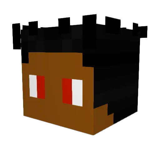 DemonGamer67 Minecraft avatar head, 3D render