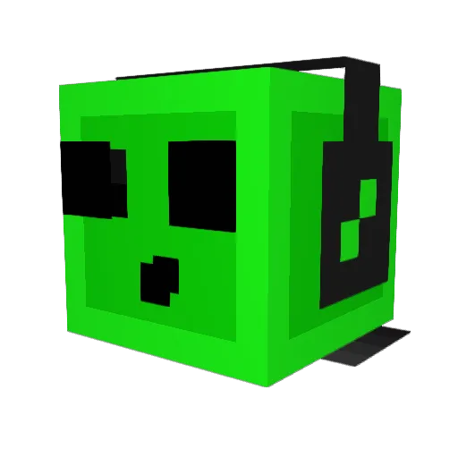 DemonGery Minecraft avatar head, 3D render