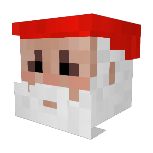 DemonGeten Minecraft avatar head, 3D render