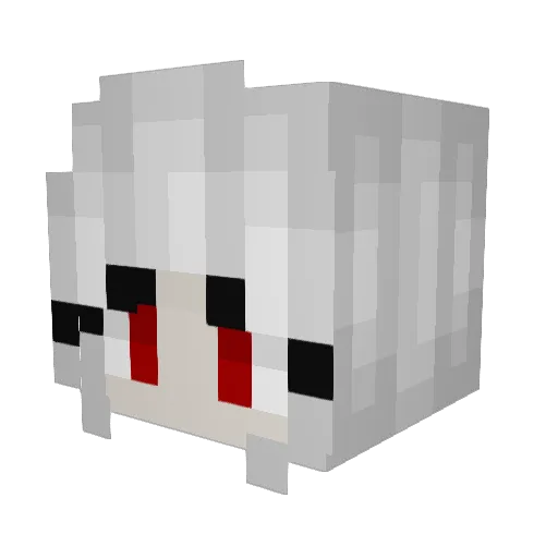 DemonIicios Minecraft avatar head, 3D render