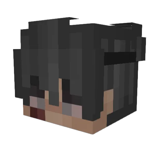 DemonInDark Minecraft avatar head, 3D render