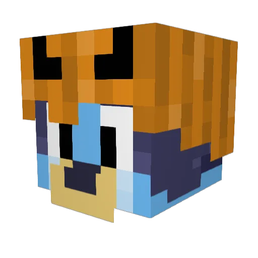 DemonJ_12 Minecraft avatar head, 3D render