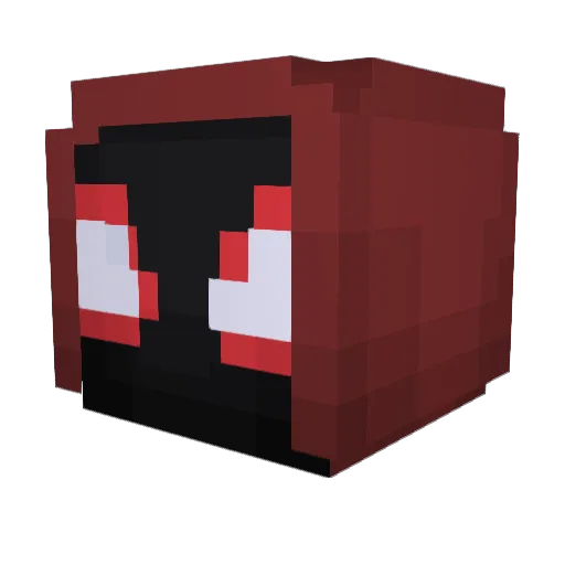 DemonJie Minecraft avatar head, 3D render