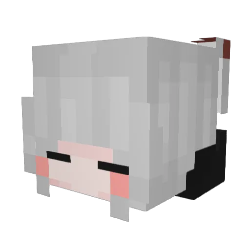 DemonKingSauce Minecraft avatar head, 3D render