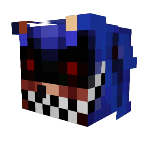 DemonMighty Minecraft avatar head, 3D render