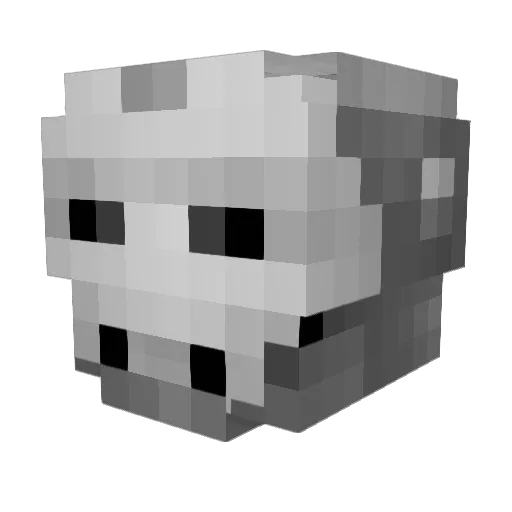 DemonMj Minecraft avatar head, 3D render