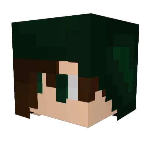 DemonPezz Minecraft avatar head, 3D render