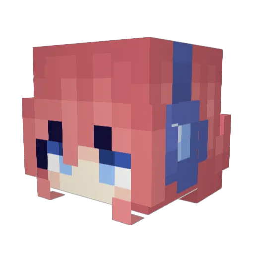 DemonPhantom03 Minecraft avatar head, 3D render