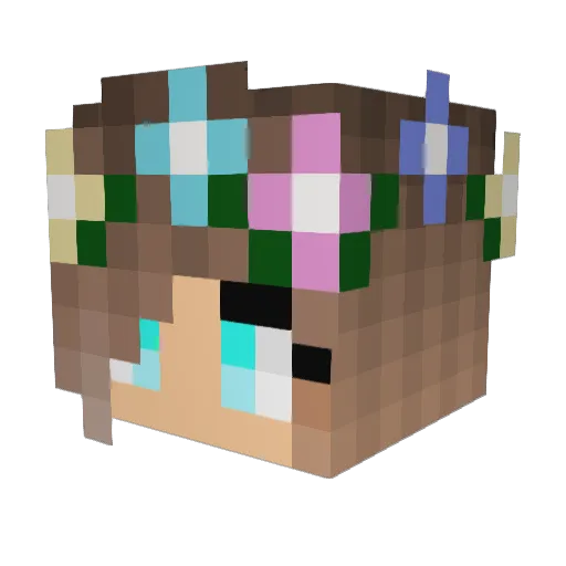 DemonPlays123 Minecraft avatar head, 3D render