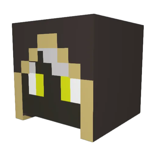 DemonQueenDiane Minecraft avatar head, 3D render