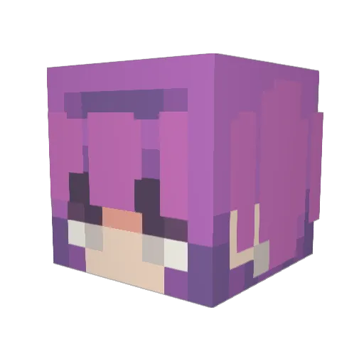 DemonQueen__ Minecraft avatar head, 3D render