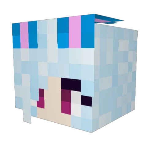 DemonRed618 Minecraft avatar head, 3D render