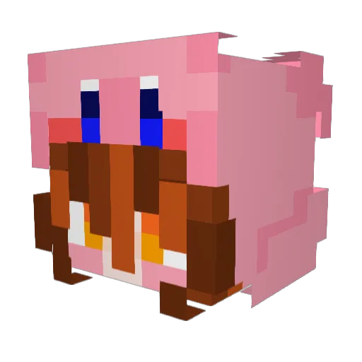 DemonShadowBeat Minecraft avatar head, 3D render