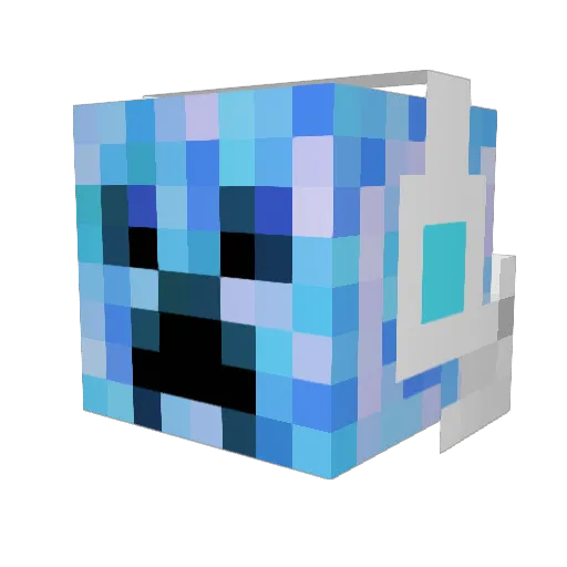 DemonSkillzz Minecraft avatar head, 3D render