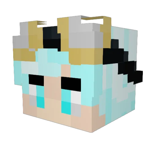 DemonSlayer1534 Minecraft avatar head, 3D render