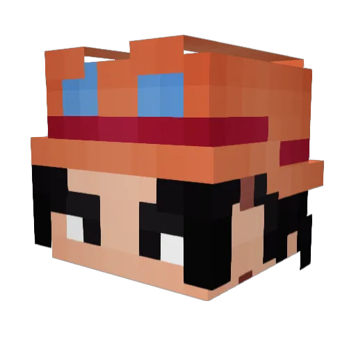 DemonSlayer4310 Minecraft avatar head, 3D render